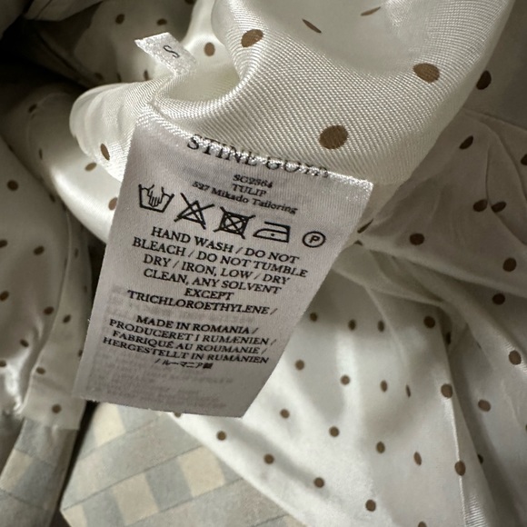 NWT Stine Goya Sharon Check Peplum Plaid Top Blouse. Offers welcome! - Picture 5 of 6